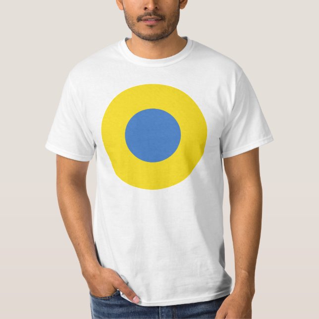 LARGE PRINT Ukrainian Air Force Roundel T-Shirt (Front)