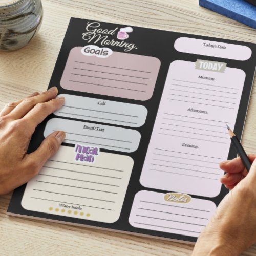 Large Productive Daily Planner Notepad