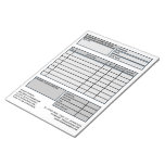 Large Professional Business Invoice/quotation Notepad at Zazzle