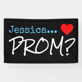 Large Promposal Personalized Prom Banner Sign by ShopKatalyst at Zazzle