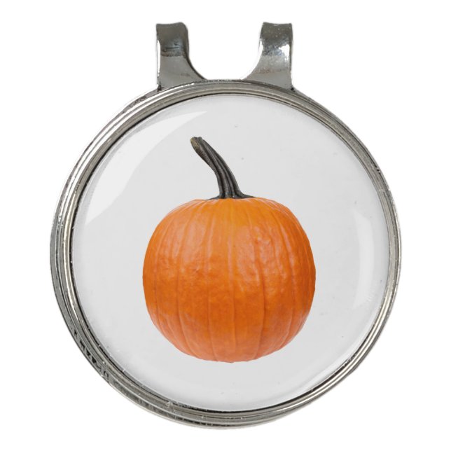 Large Pumpkin Golf Hat Clip (Front)