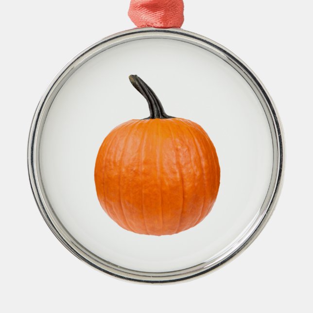 Large Pumpkin Metal Ornament (Front)