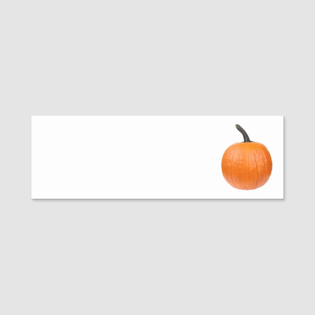 Large Pumpkin Name Tag (Front)
