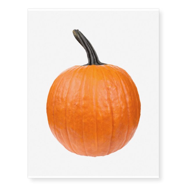 Large Pumpkin Temporary Tattoos (Front)