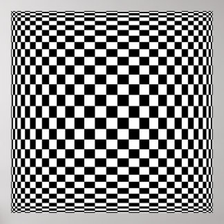 Large Quark Op Art Poster