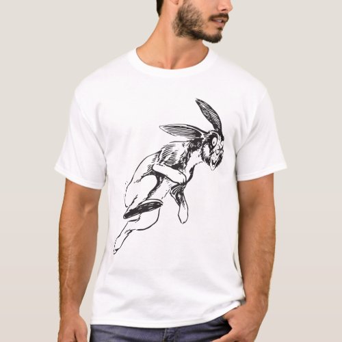 Large Rabbit Bunny Jack Rabbit T_Shirt