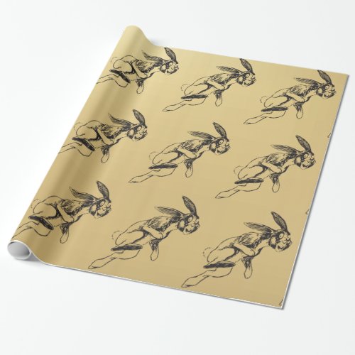 Large Rabbit Funny Bunny Jack Rabbit Wrapping Paper