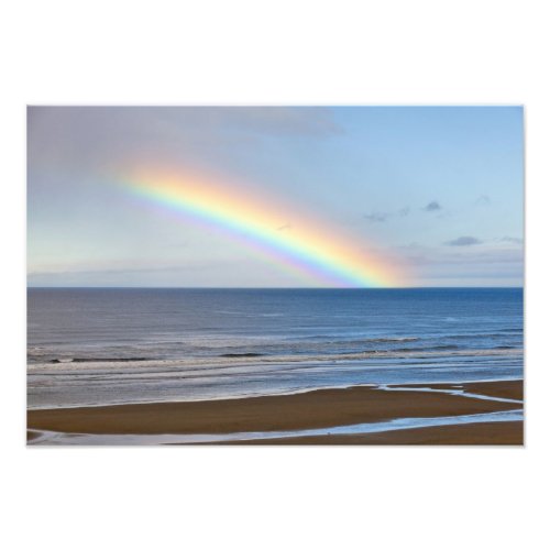 Large rainbow over the Pacific Ocean at Photo Print