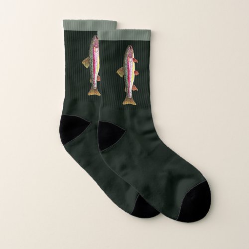 Large Rainbow Trout Fishermans Socks