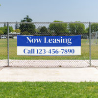 Large Real Estate Now Leasing Sign Banners