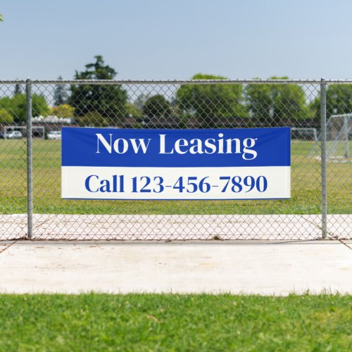Large Real Estate Now Leasing Sign Banners