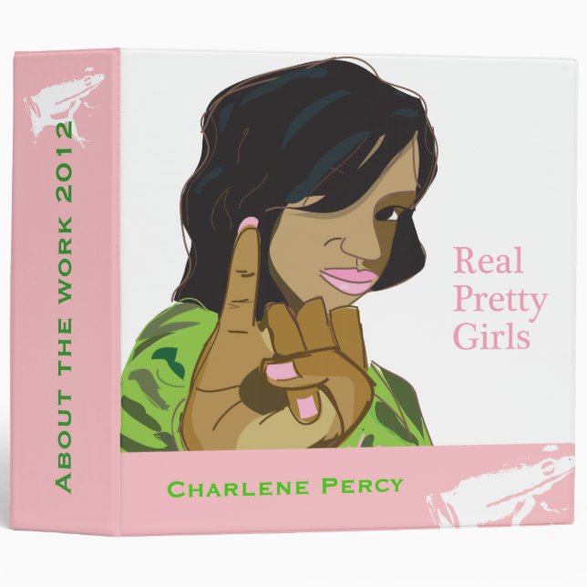Large Real Pretty Girls Binder (Front/Spine)