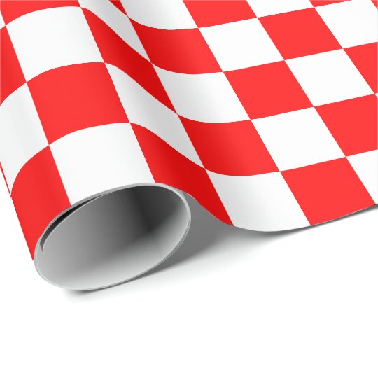 red and white checkered wrapping paper