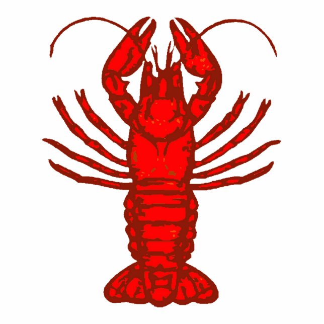 Large Red Lobster or Crayfish Statuette (Front)
