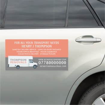 Large Removal Van  Removal Company Car Magnet by TheBusinessCardStore at Zazzle