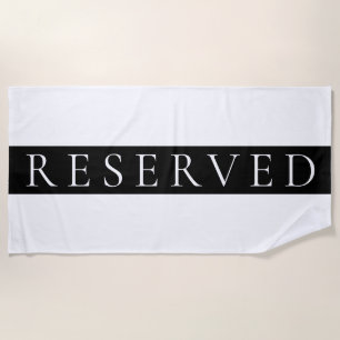 LARGE RESERVED BEACH TOWEL Pool Towel Yoga