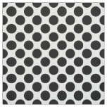 Large retro dots - black and white fabric