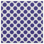 Large retro dots - grey / gray and navy fabric