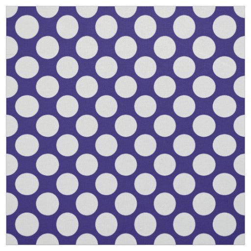 Large retro dots - navy and grey / gray fabric
