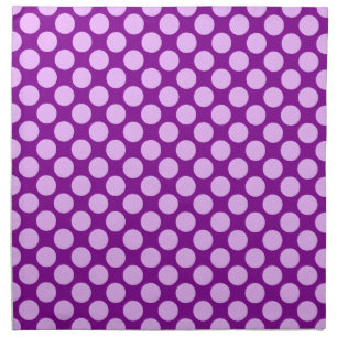Large retro dots - orchid and purple napkin