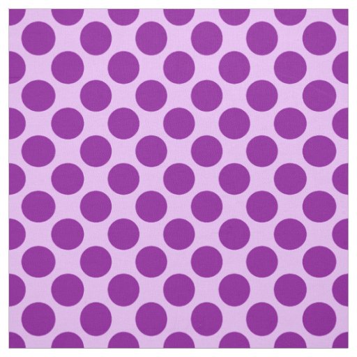 Large retro dots - purple and orchid fabric
