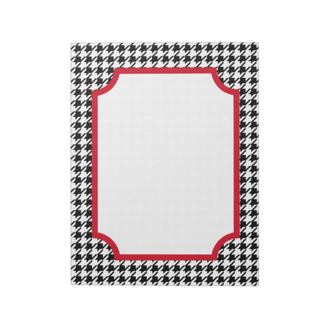 Large Retro Houndstooth Notepad (Rotated)