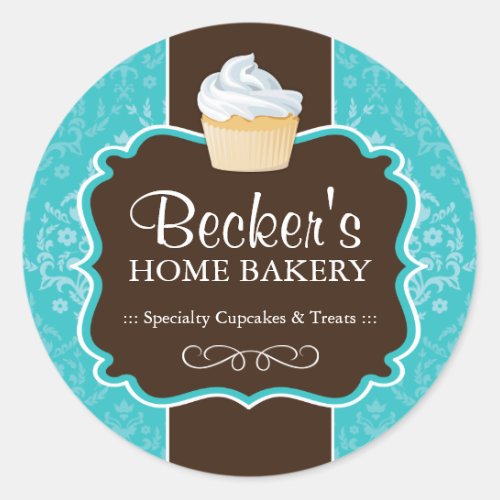 Large Round Bakery Packaging Stickers