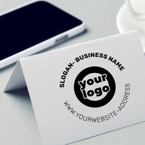 Large Round Business Custom Logo Website Rubber Stamp