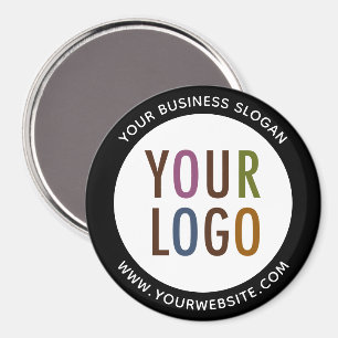 Large Round Magnet Button with Company Logo