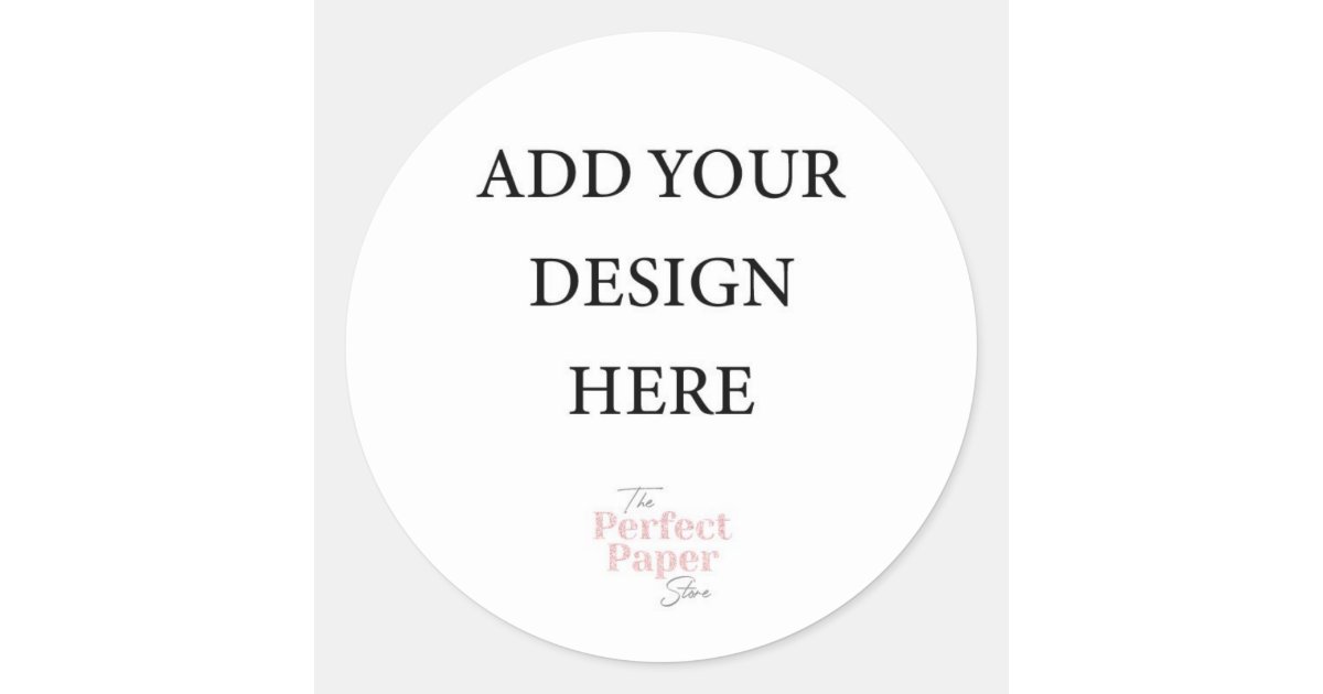 Large Round Sticker | Zazzle