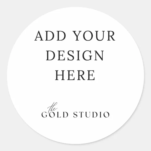 Large Round Sticker Blank Template Zazzle