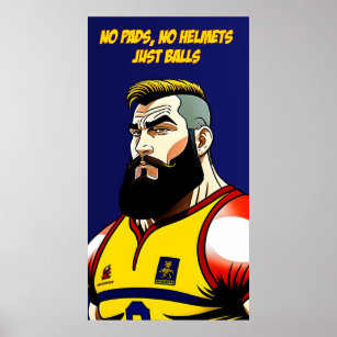 Large Rugby Poster