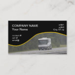 Large Rv Traveling On Interstate Business Card at Zazzle