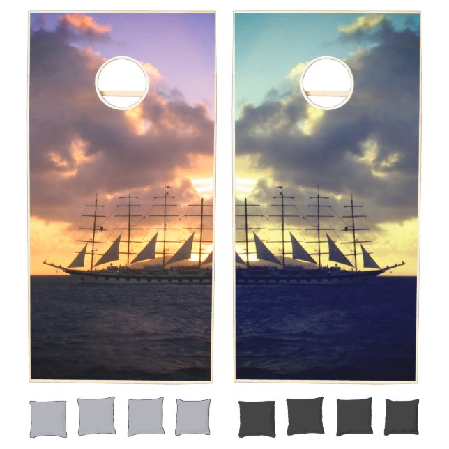 Large Sailboat Cornhole Set (Set)