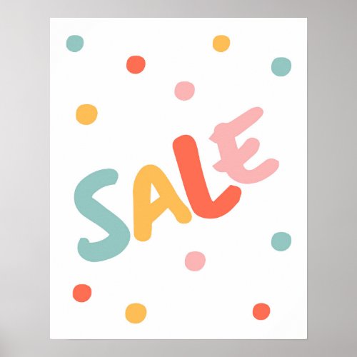 Large Sale Sign Boutique Sale  Poster