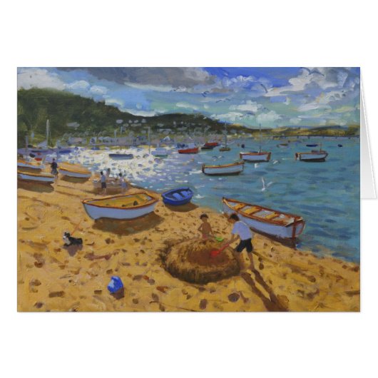 Large sandcastle Teignmouth 2013 Cards (Front Horizontal)