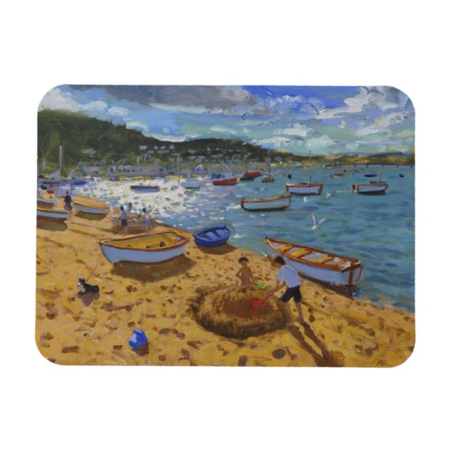 Large sandcastle Teignmouth 2013 Magnet (Horizontal)