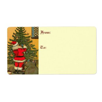 Large Santa Claus Gift Labels by xmasstore at Zazzle