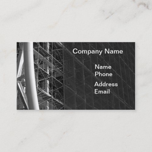 Large Scale Construction Site Business Card