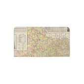 Large Scale County and Railroad Map Of Texas Checkbook Cover (Back)