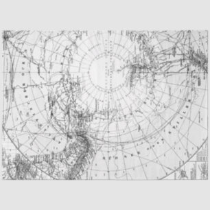 Large Scale Vintage Decoupage Maps for Artists d Tissue Paper