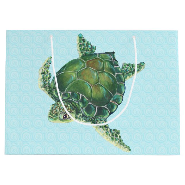 Large Sea Turtle Gift Bag (Front)