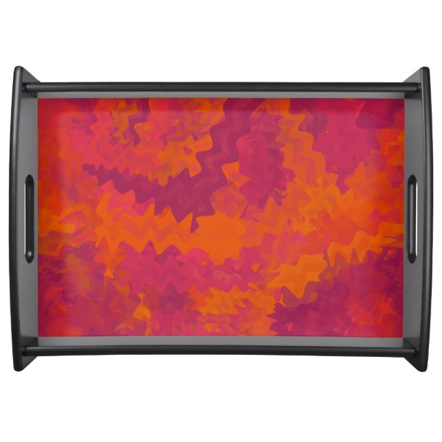 Large Serving Tray, Black Serving Tray (Front)