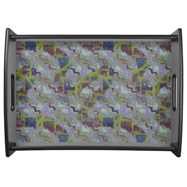 Large Serving Tray, Black Serving Tray (Front)