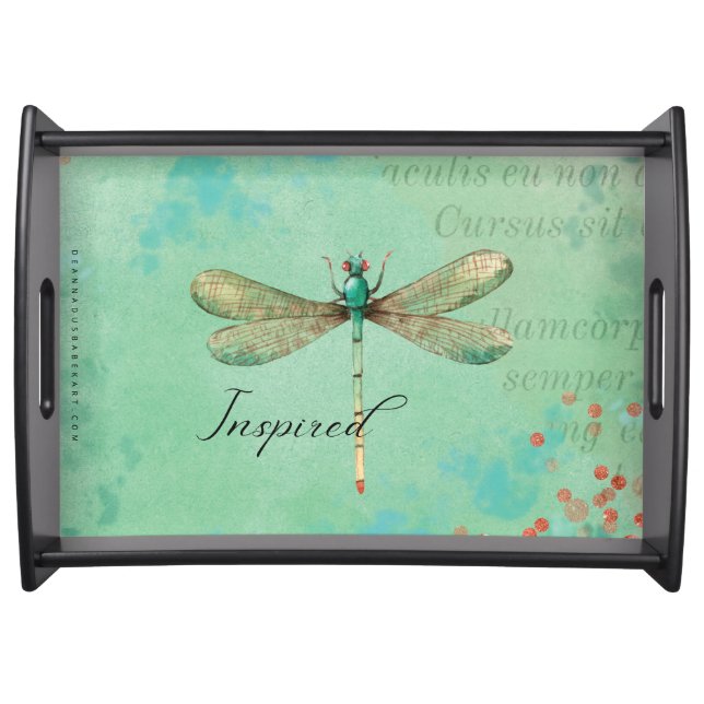 Large Serving Tray, Black Serving Tray (Front)