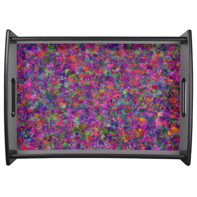 Large Serving Tray, Black Serving Tray (Front)