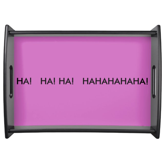 Large Serving Tray, Black Tray (Front)