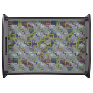 Large Serving Tray, Black Tray