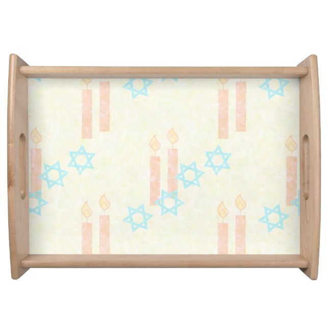 Large Serving Tray, Natural Serving Tray (Front)