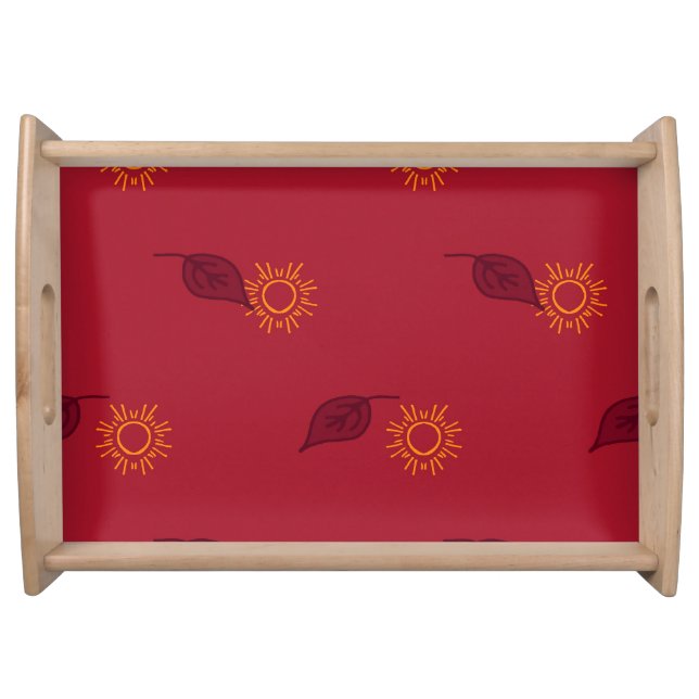 Large Serving Tray, Natural Serving Tray (Front)